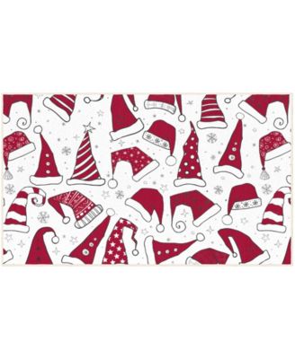 Santa Hats Accent Rug, 30" x 50"