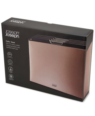 Folio Stainless Steel 4-Pc. Chopping Board Set in Case