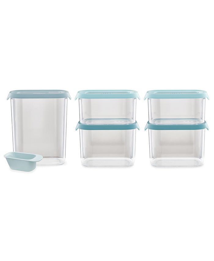 Glass Food Storage Containers 10 PC - White