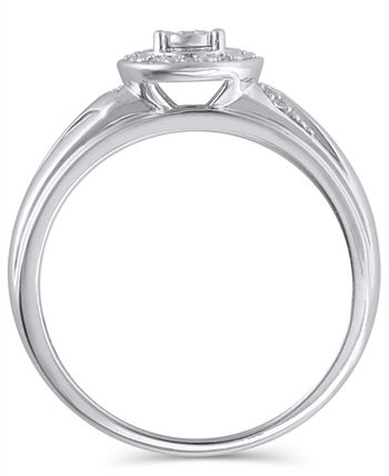 Macy's - Diamond (1/20 ct. t.w.) Bridal Set in 14K White Gold