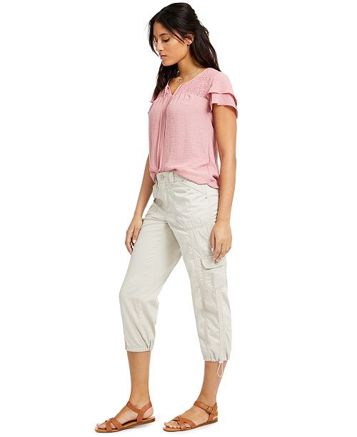 macy's style and co cargo capris