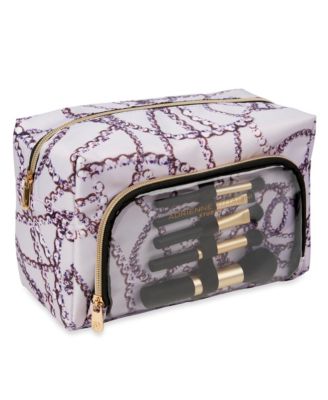 Adrienne Vittadini Cosmetic Bag with Makeup Brush Set Macy s