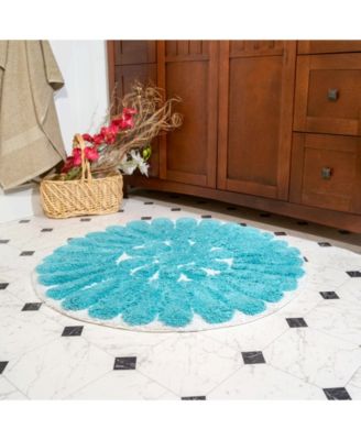 Bursting Flower 2-Pc. Bath Rug Set