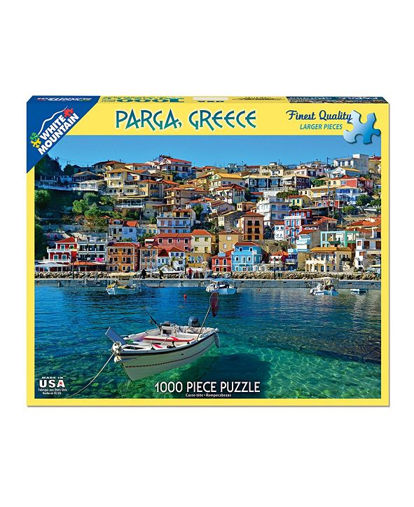 White Mountain Puzzles Greece Parga 1000 Piece Jigsaw Puzzle & Reviews