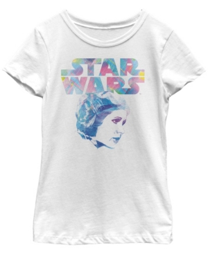 Fifth Sun Star Wars Big Girl's Watercolor Princess Leia Short Sleeve T-Shirt