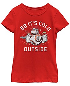 Star Wars Big Girl's BB Its Cold Outside Short Sleeve T-Shirt