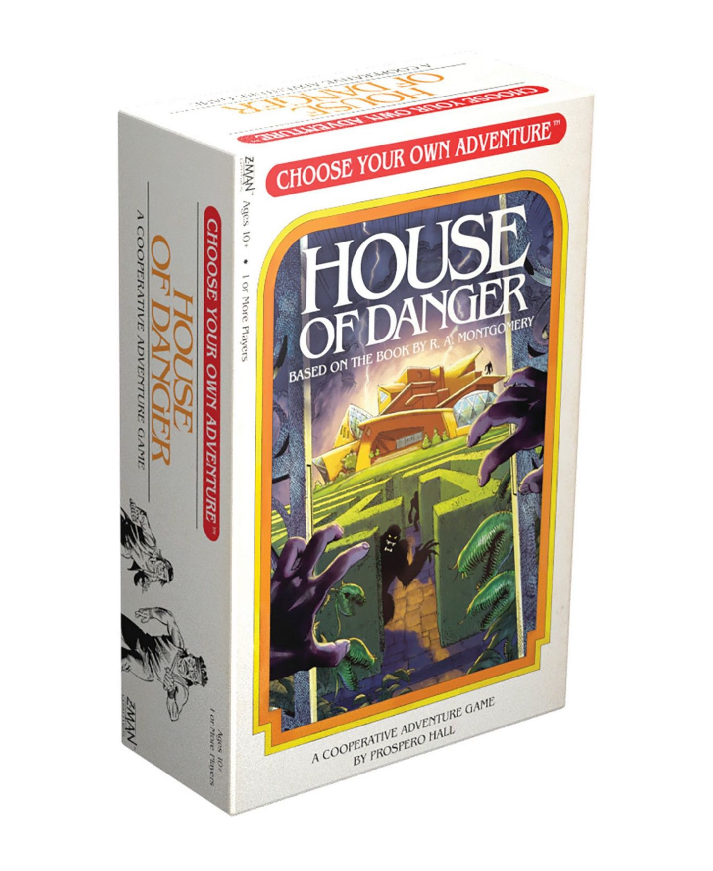 Детская настольная игра Z-Man Games House of Danger Cooperative Choose Your Own Adventure Board Game, Ages 10+ — фото 1