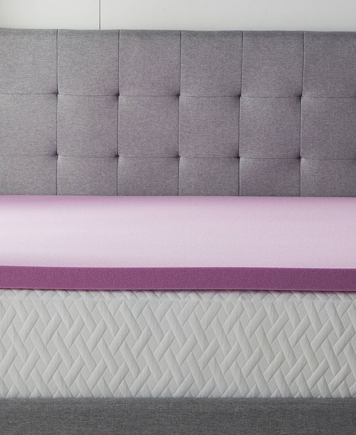 Lucid 2" Lavender Memory Foam Mattress Topper, Twin XL Macy's