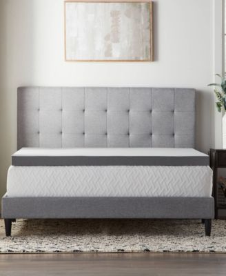 Lucid - 3" Bamboo Charcoal Memory Foam Topper, Twin XL