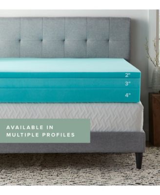Lucid Dream Collection 3" Gel Foam Mattress Topper, Full