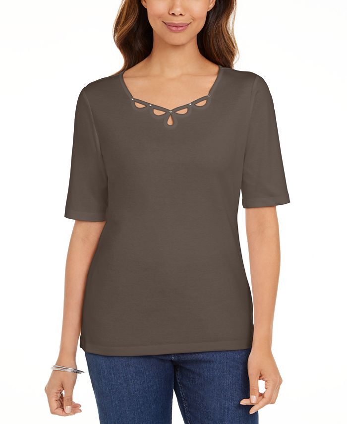 macy's karen scott petites tops