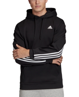 Adidas Originals Adidas Men's 3-stripe Hoodie In Black