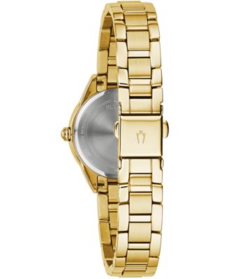 Women's Sutton Diamond-Accent Gold-Tone Stainless Steel Bracelet Watch 28mm