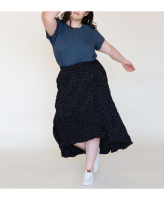 macys plus size maxi skirts