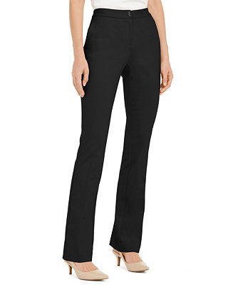 Alfani Petite Hardware-Waist Trouser Pants, Created for Macy's - Macy's
