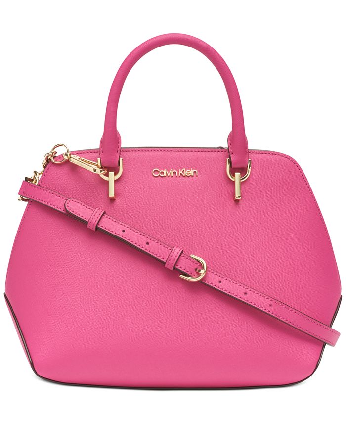 Calvin Klein Hayden Leather Satchel & Reviews - Handbags & Accessories -  Macy's