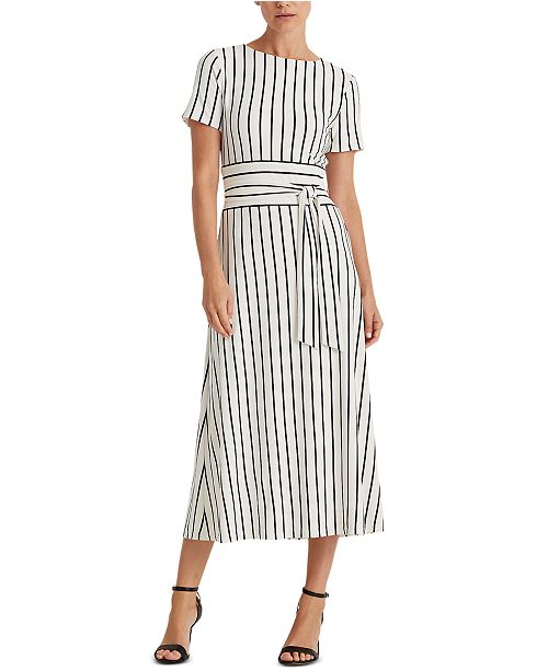 Lauren Ralph Lauren Striped Jersey Dress Reviews Dresses