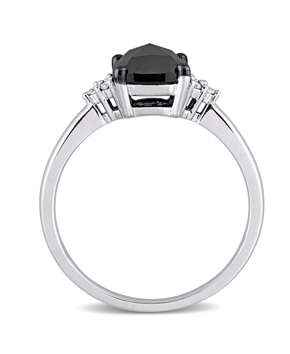 Black andDiamond (1 1/3 ct. t.w.) Engagement Ring in 14kGold - White