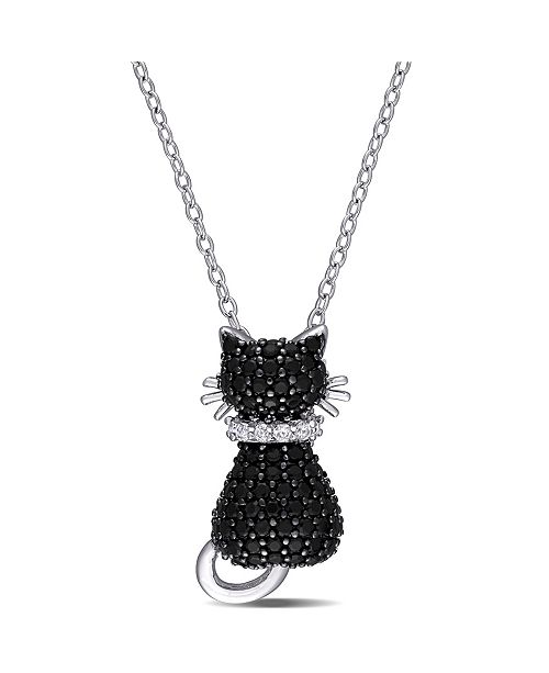 Macy S Black Spinel 2 1 3 Ct T W And Created White Sapphire