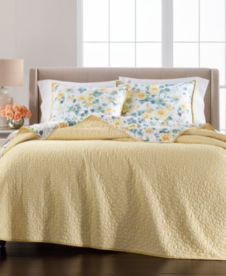 Martha Stewart Collection CLOSEOUT! Garden Floral Quilts, Created For Macy's