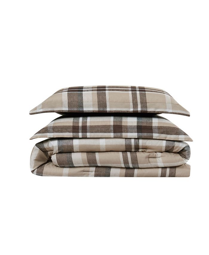 Truly Soft Paulette Plaid Twin XL Comforter Set Macy's