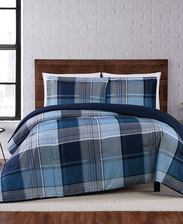 Truly Soft Trey Plaid Full/Queen Comforter Set & Reviews - Comforters ...
