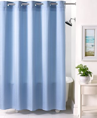 CLOSEOUT! Martha Stewart Collection Textured Stripe Hookless Shower ...