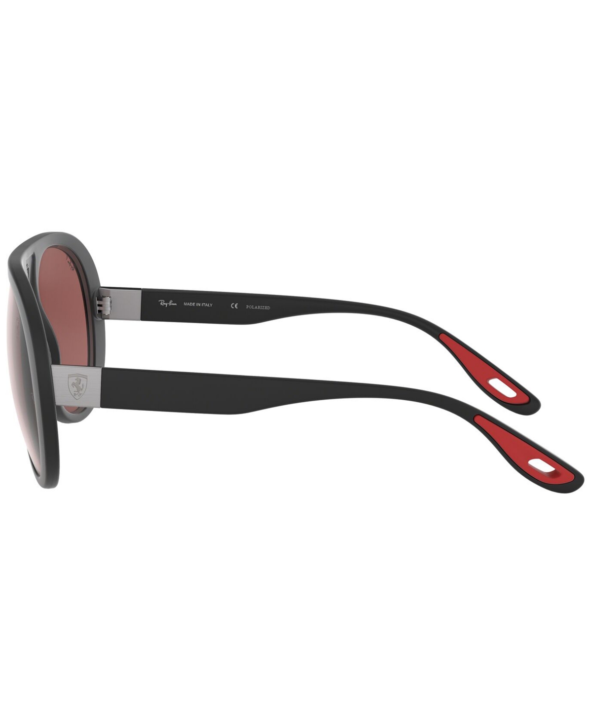 Ray-Ban Men's Polarized Sunglasses, RB4310M Scuderia Ferrari Collection 58 -PURPLE MIRROR SILVER POLAR