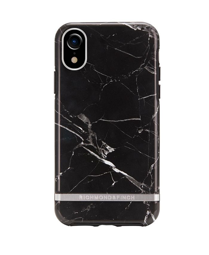 Richmond&Finch - Black Marble case for iPhone XR