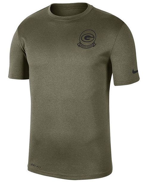 Nike Men S Green Bay Packers Salute To Service Seal T Shirt