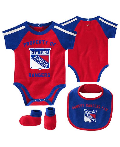Outerstuff Baby New York Rangers Hard Play Bib Bootie Set