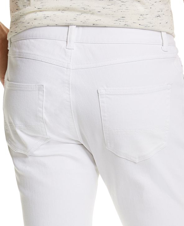 Sun + Stone Men's Ripped White Jeans with Recycled Repreve, Created for ...