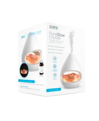 PureGlow Crystal Salt Lamp & Diffuser