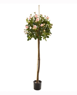 Nearly Natural 4ft. Rose Topiary Artificial Tree In Green