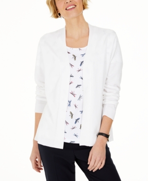 image of Karen Scott Open-Front Cardigan, Created for Macy-s