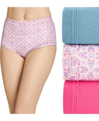 Women's Jockey® Elance Breathe 3-pack Pointelle Briefs Panty Set...