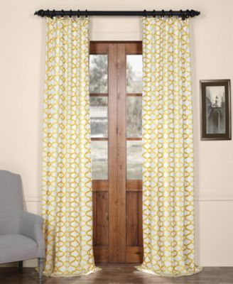 Illusions Geometric Printed Cotton Room Darkening Curtain