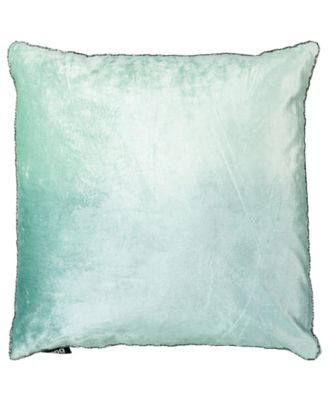Ombre Velvet Viscose Beaded Edges Decorative Pillow, 20" x 20"