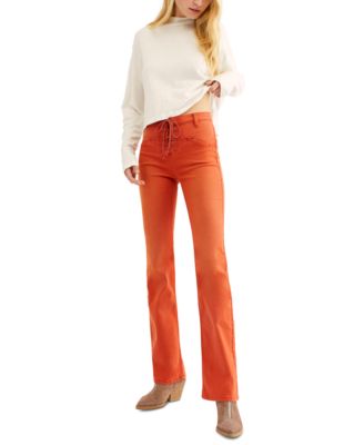 Free People - Eva Lace-Up Bootcut Jeans