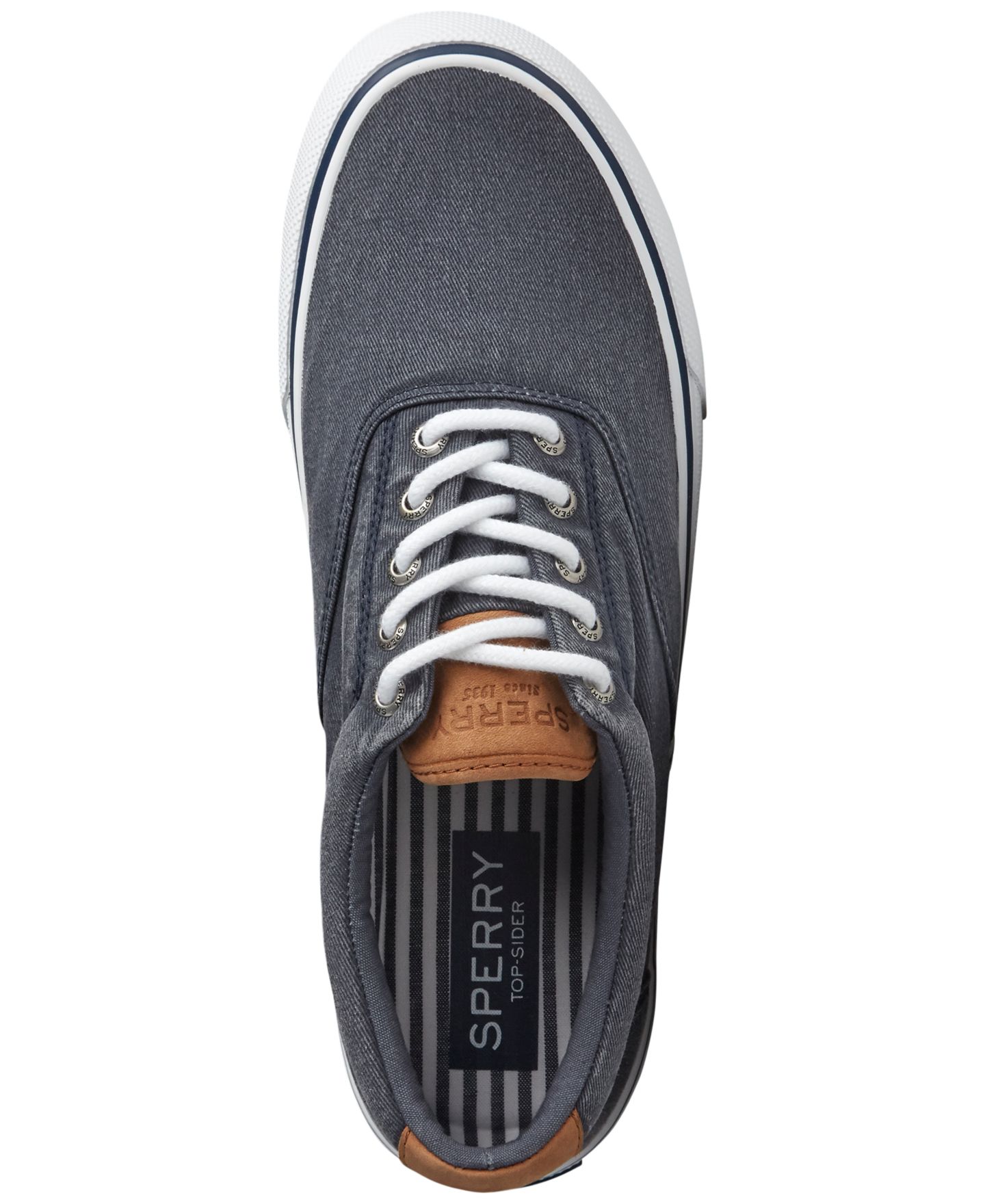 Мужские кроссовки Sperry Striper II CVO Core Canvas, цвет: Тёмно-синий — фото 3