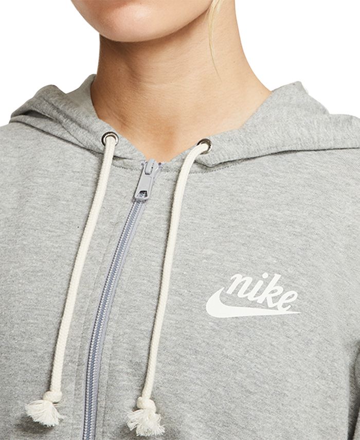 Nike Women's Sportswear Gym Vintage Zip Hoodie & Reviews Tops Women