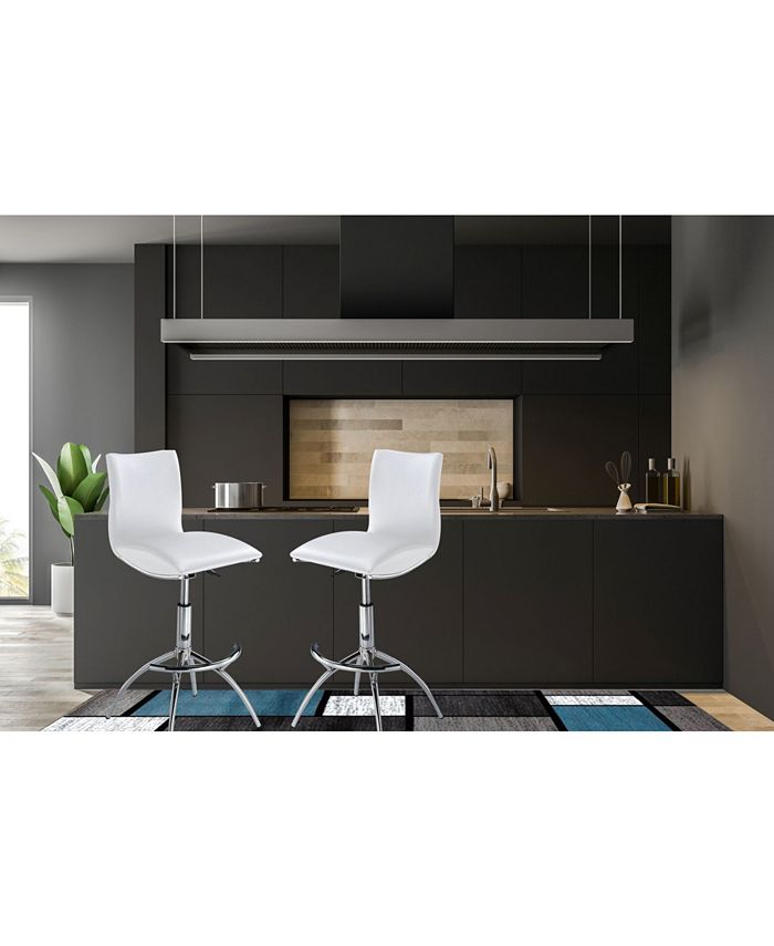 New Spec Inc Modern Leatherette Adjustable Bar Stools Macy's