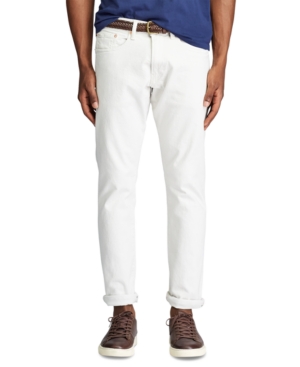 Polo Ralph Lauren Varick Slim Straight Jeans In White In Stone