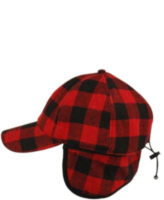 Wool Blend Earflap Cap with Sherpa Lining