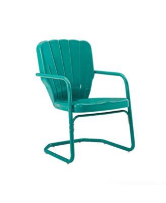 thumbnail image 2 of Crosley Ridgeland Metal Patio Chair - Bright Red Gloss (Set Of 2) 2 of 6