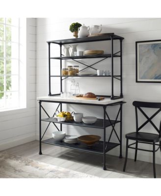 Madeleine 2 Piece Kitchen Island Hutch Set