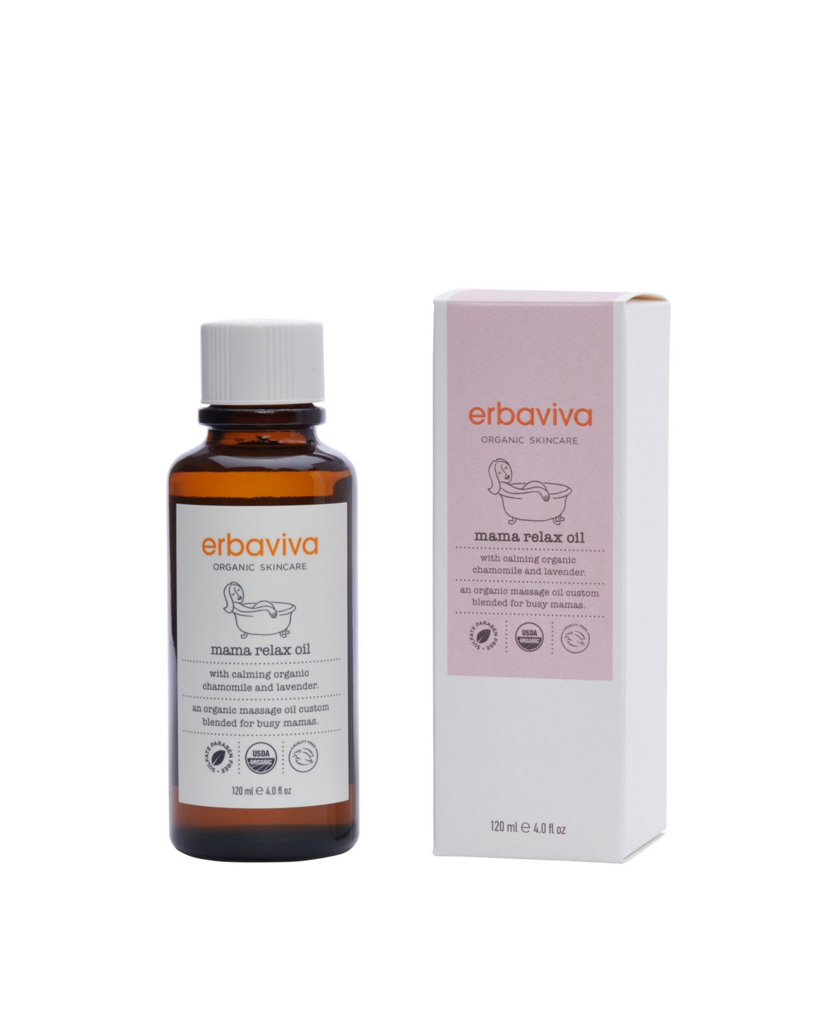 Erbaviva Pregnancy Massage Oil, 4 fl oz