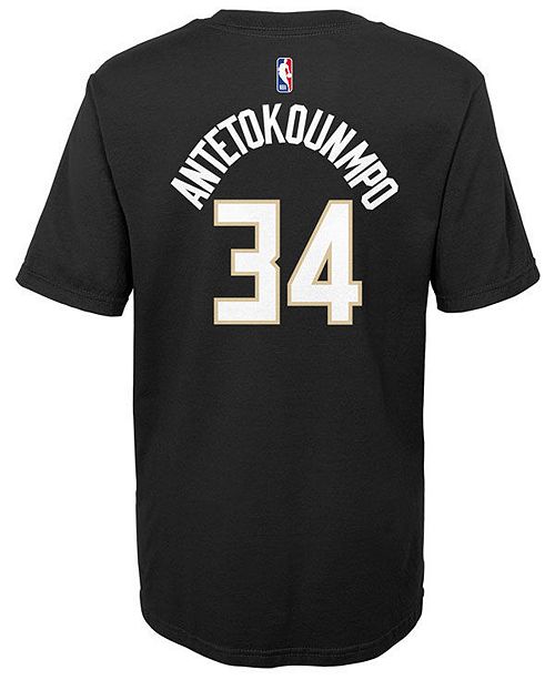 Nike Big Boys Giannis Antetokounmpo Milwaukee Bucks Name ...