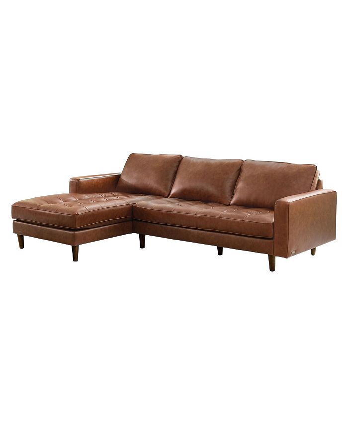 Abbyson leather sales sectional