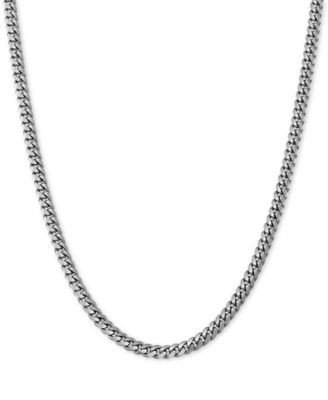 Curb Link Chain Necklace 18 24 In Sterling Silver Or 18k Gold Plated Over Sterling Silver